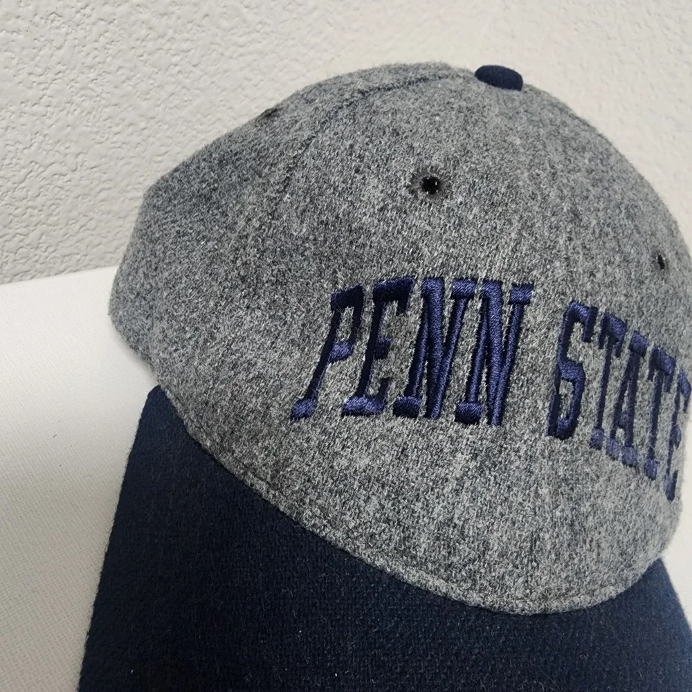 Vintage 90's Penn State University PSU Hat Made In USA Adjustable Embroidered